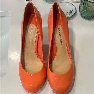 Gianni Bini Vibrant Coral Heels